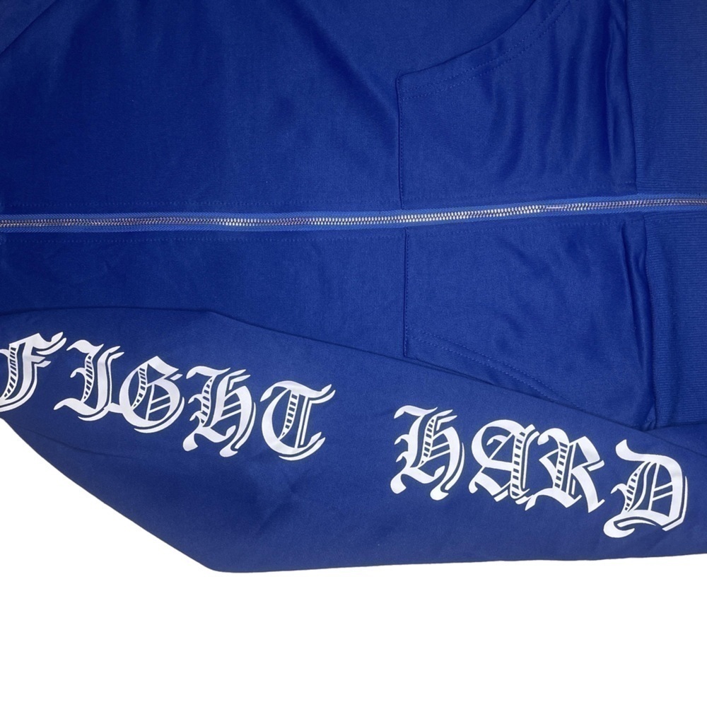 Fight Hard Old English Zipper Hoodie Shien Women Small - Picture 5 of 6